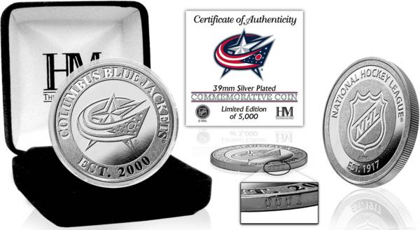 Highland Mint Columbus Blue Jackets Silver Team Coin