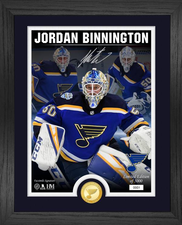 Highland Mint St. Louis Blues Jordan Binnington Signature Series Bronze Coin Photo Mint