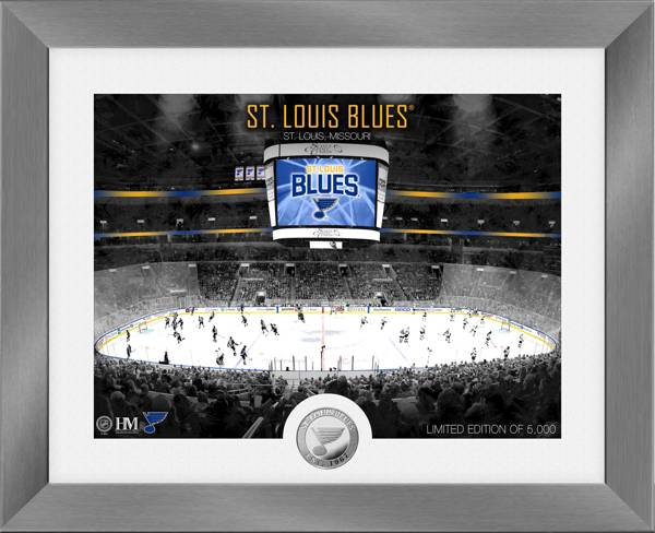Highland Mint St. Louis Blues Art Deco Silver Coin Photo Mint