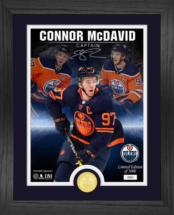 Highland Mint Edmonton Oilers Connor McDavid Signature Series Bronze Coin Photo Mint