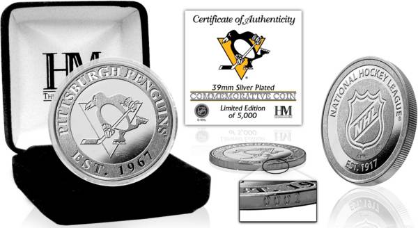 Highland Mint Pittsburgh Penguins Silver Team Coin