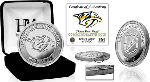 Highland Mint Nashville Predators Silver Team Coin
