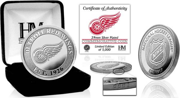 Highland Mint Detroit Red Wings Silver Team Coin product image