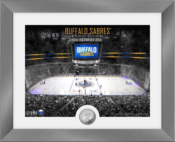 Highland Mint Buffalo Sabres Art Deco Silver Coin Photo Mint
