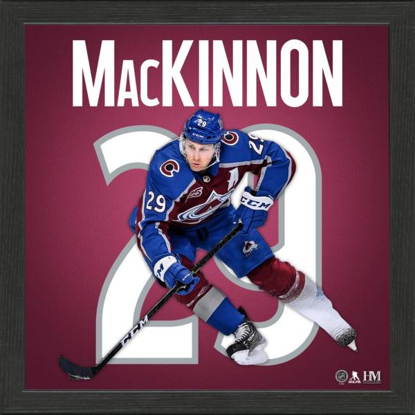 Highland Mint Colorado Avalanche Nathan MacKinnon Impact Jersey Framed Photo