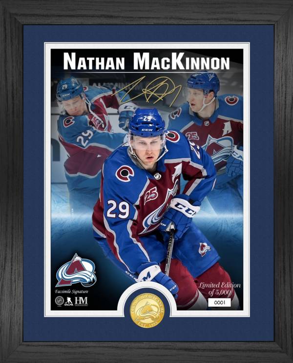 Highland Mint Colorado Avalanche Nathan MacKinnon Signature Series Bronze Coin Photo Mint