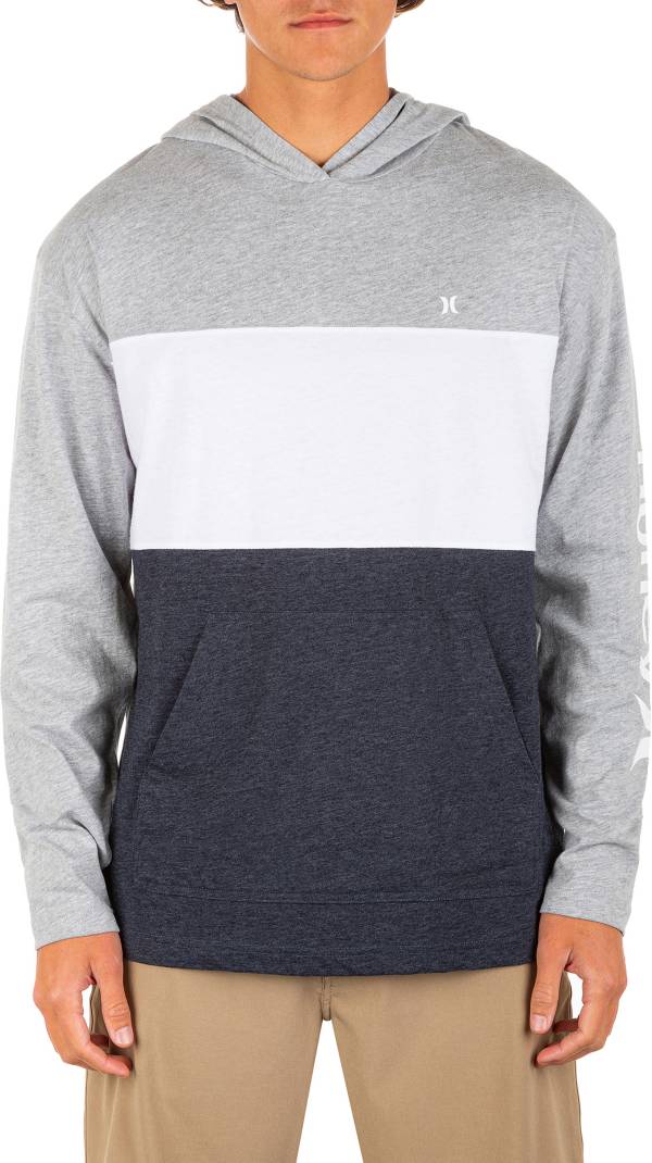 Hurley Men's Blocked Hooded Long Sleeve T-Shirt