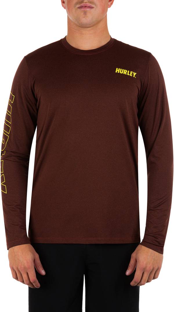 Hurley Men's H2O-Dri Easton Fastlane UPF Long Sleeve Rashguard