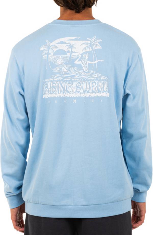 Hurley Men's Lazy Days Lightweight Crew Sweatshirt