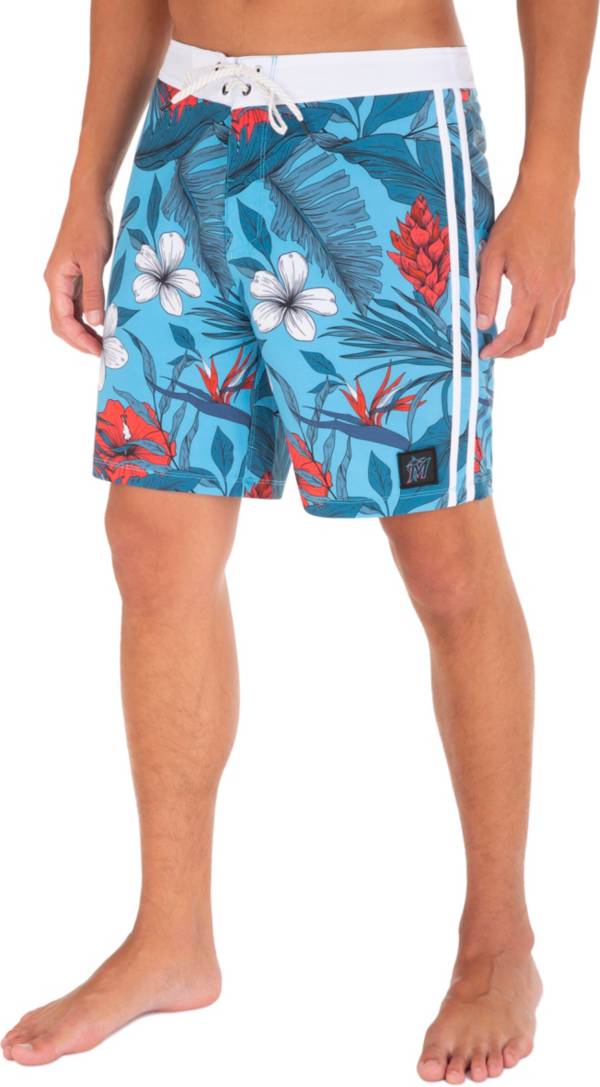 Hurley Men's Miami Marlins Blue 20" Phantom Board Shorts