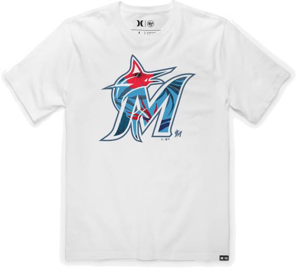 Hurley x '47 Men's Miami Marlins White T-Shirt