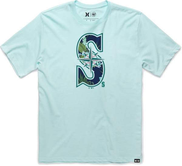 Hurley x '47 Men's Seattle Mariners Teal T-Shirt