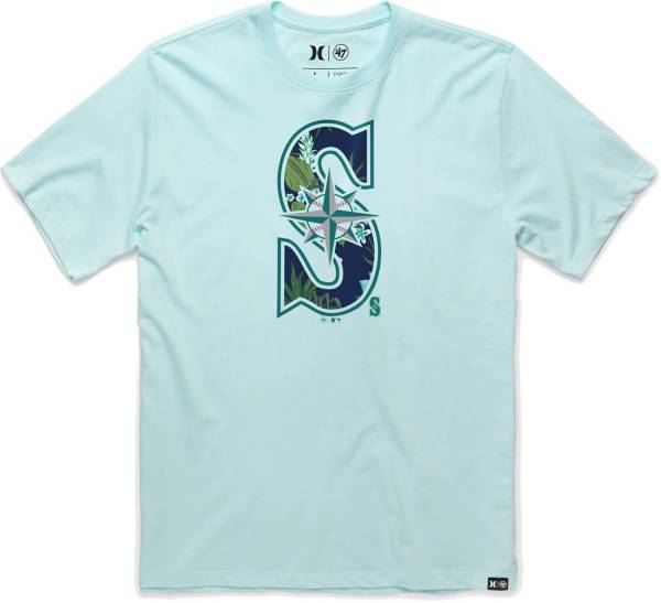 Hurley x '47 Men's Seattle Mariners Teal T-Shirt product image