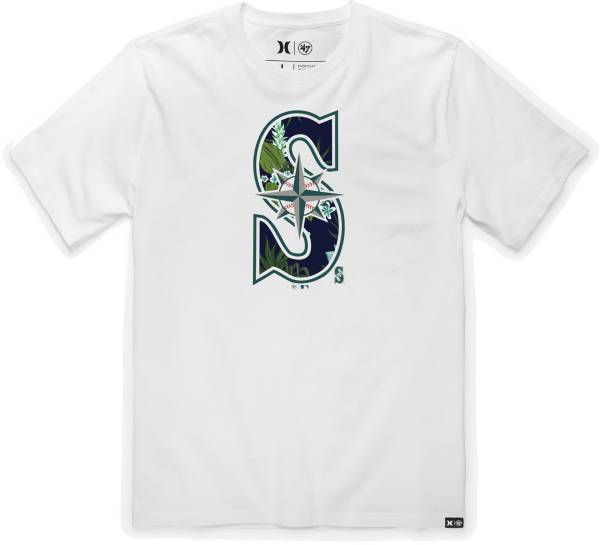 Hurley x '47 Men's Seattle Mariners White T-Shirt product image