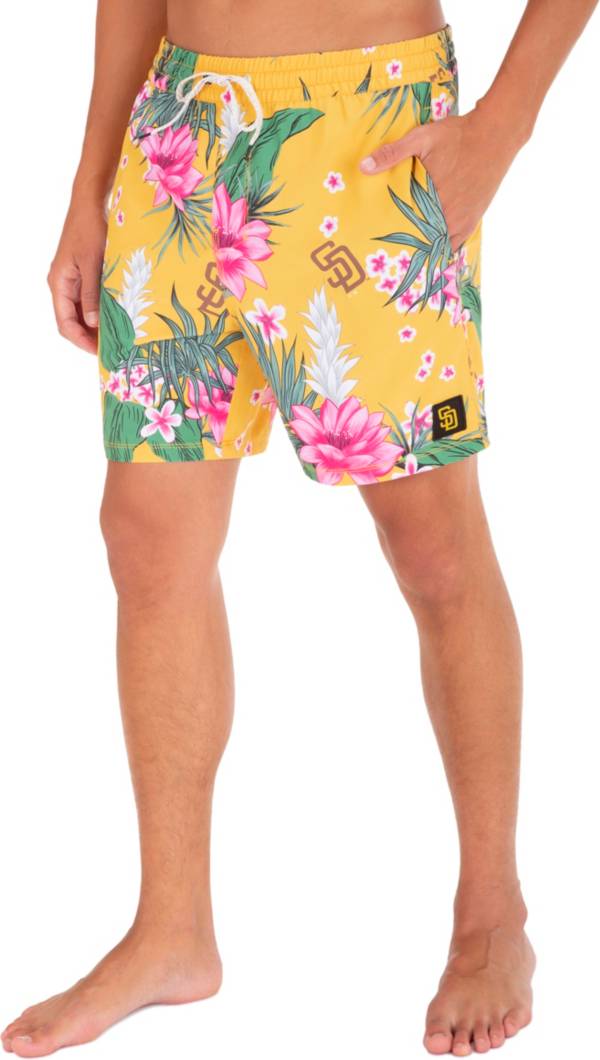 Hurley Men's San Diego Padres Yellow 17" Cannonball Board Shorts
