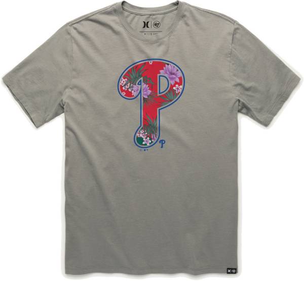 Hurley x '47 Men's Philadelphia Phillies Gray T-Shirt product image
