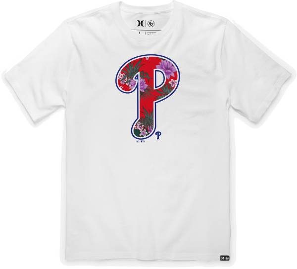 Hurley Men's Philadelphia Phillies White Graphic T-Shirt