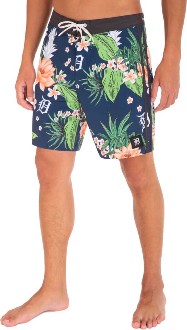 Hurley Men's Detroit Tigers Blue 20" Phantom Board Shorts