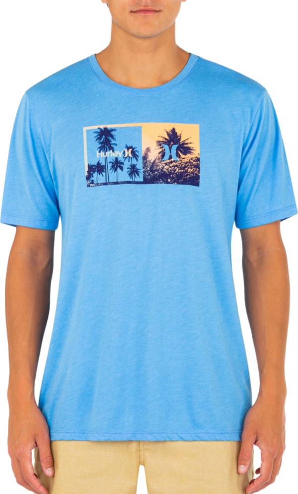 Hurley Men's Everyday Washed Swami Half Palm Short Sleeve Graphic T-Shirt