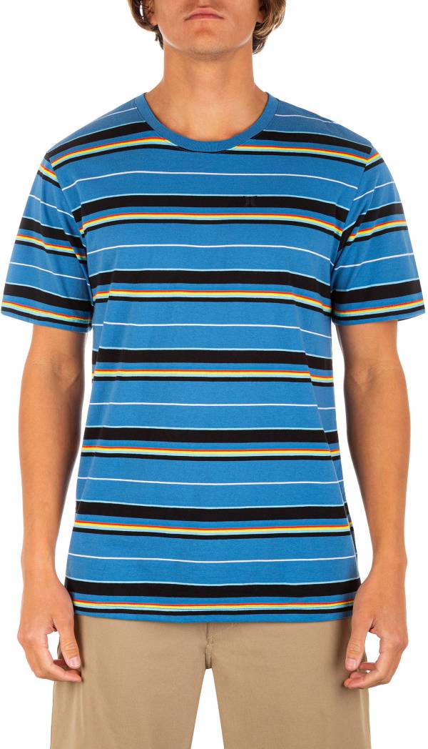 Hurley Men's Everyday Del Mar Stripe Short Sleeve Shirt