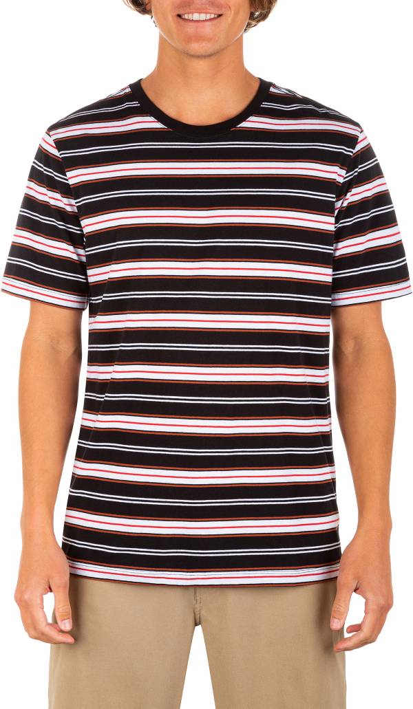 Hurley Men's Everyday Monarch Stripe Short Sleeve Shirt