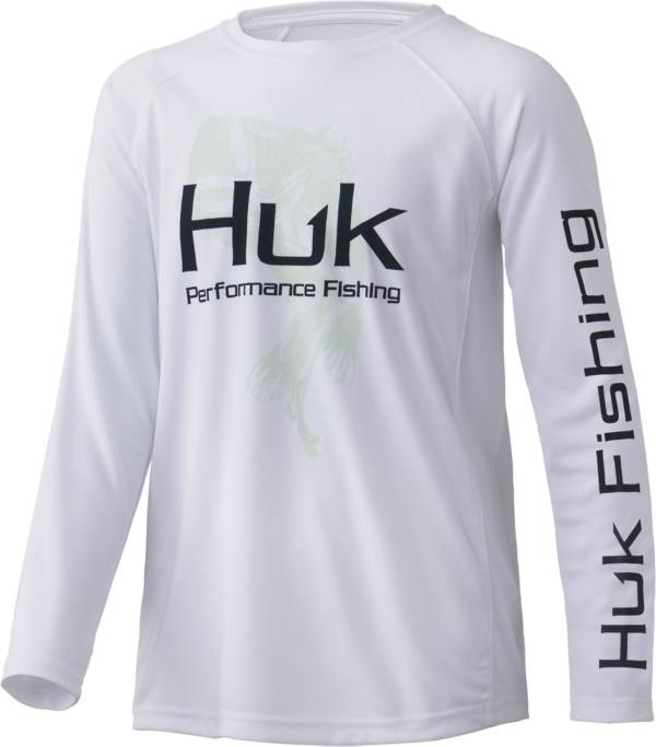 HUK Youth Big Mouth Sun Pursuit Long Sleeve Shirt
