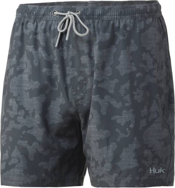 HUK Men's Pursuit Running Lakes Volley 5.5” Swim Shorts
