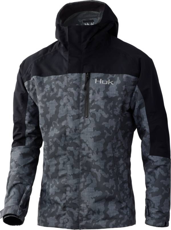 HUK Men's Running Lakes Grand Banks Rain Jacket