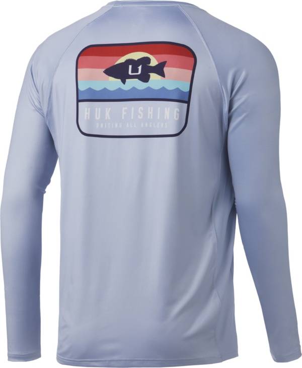 HUK Men's Sunset Bass Pursuit Long Sleeve Shirt