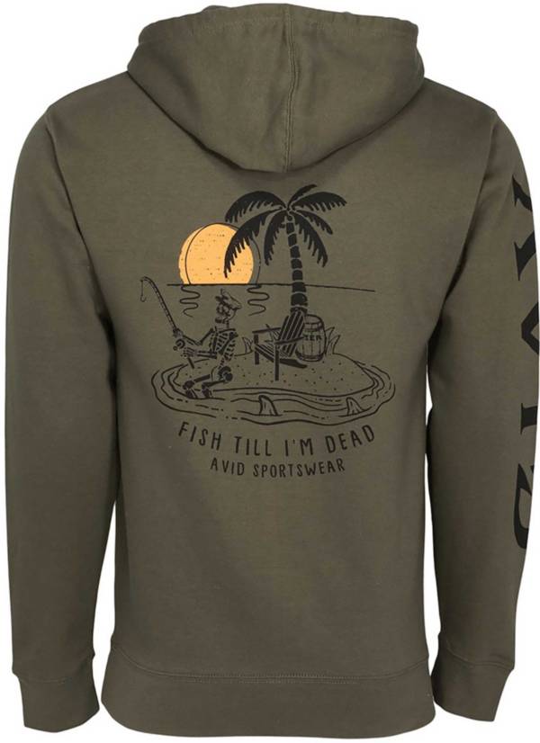 AVID Men's Fish Til I'm Dead Fleece Hoodie