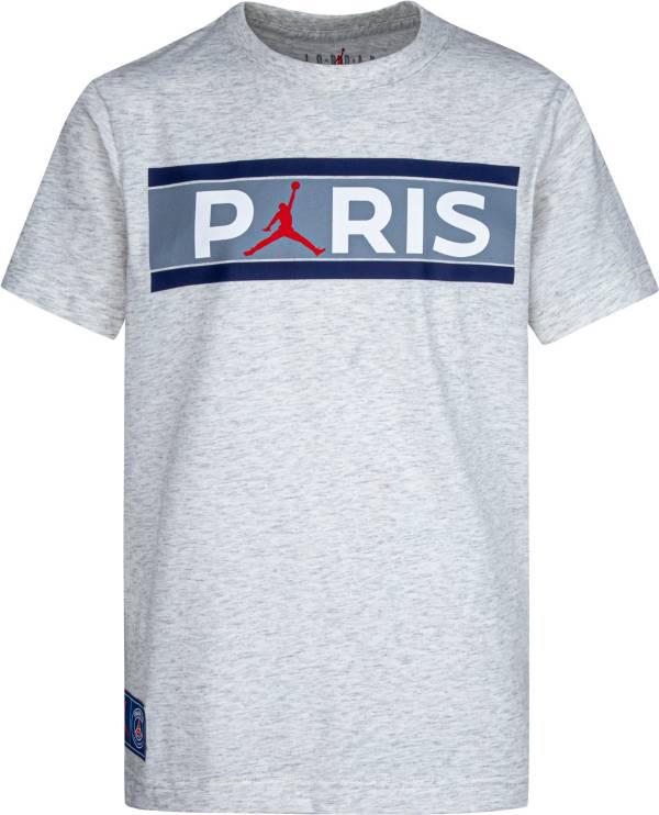 Jordan Youth Paris Saint-Germain Jumpman Grey T-Shirt