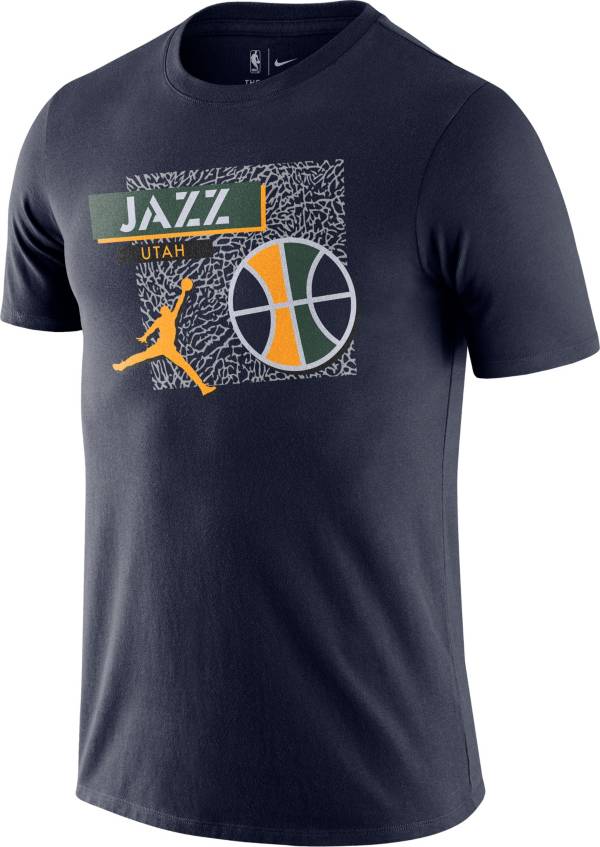 Jordan Men's Utah Jazz Navy Dri-Fit T-Shirt