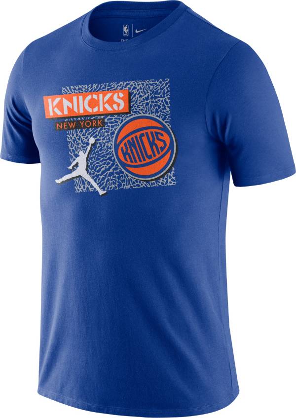 Jordan Men's New York Knicks Blue Dri-Fit T-Shirt