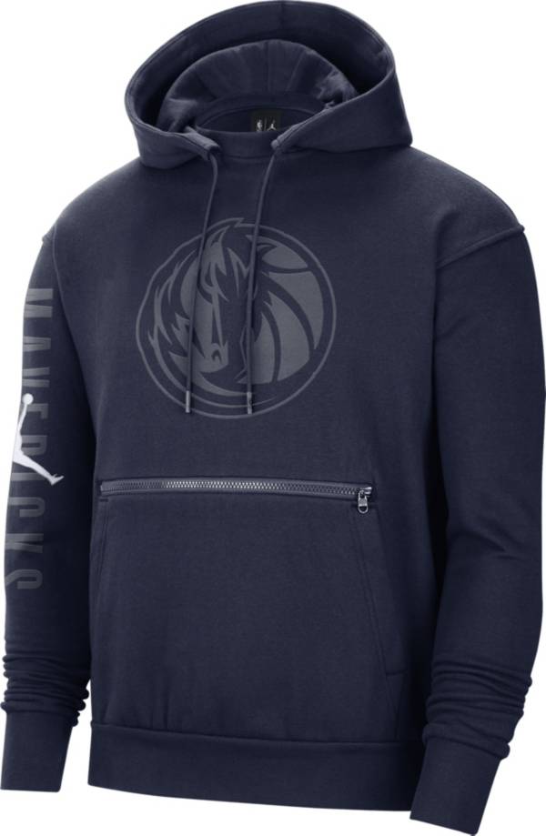 Jordan Adult Dallas Mavericks Navy Fleece Pullover Hoodie