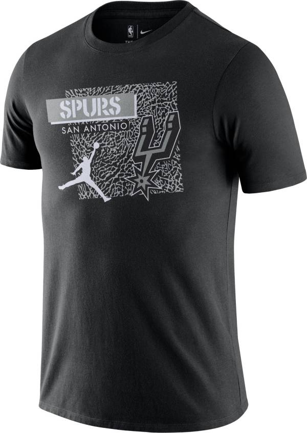 Jordan Men's San Antonio Spurs Black Dri-Fit T-Shirt