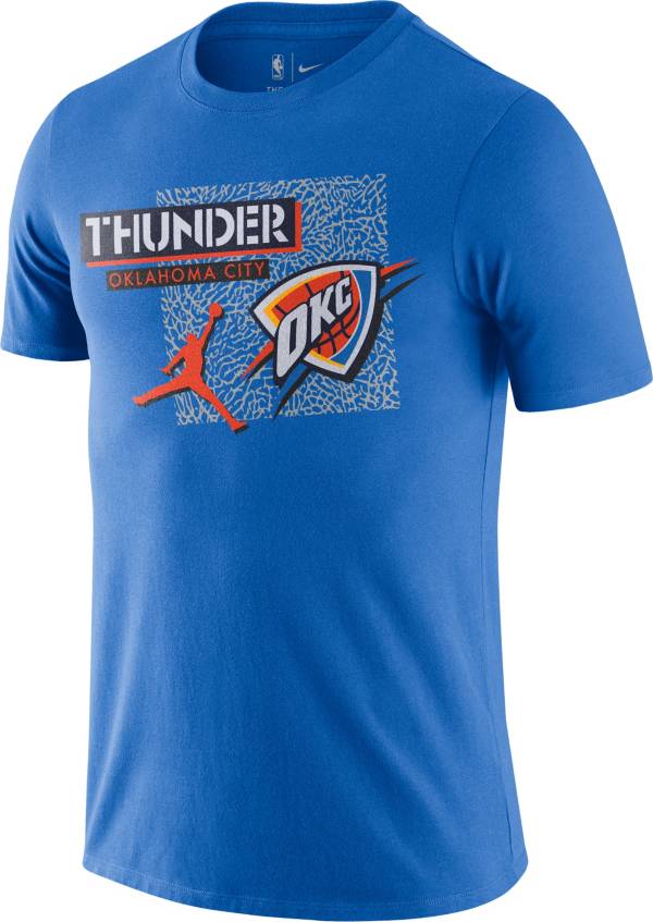 Jordan Men's Oklahoma City Thunder Blue Dri-Fit T-Shirt