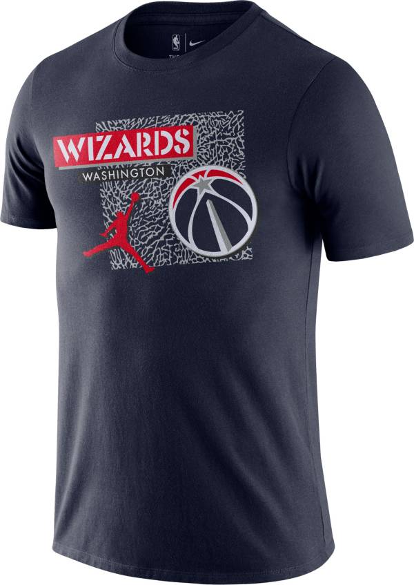 Jordan Men's Washington Wizards Navy Dri-Fit T-Shirt