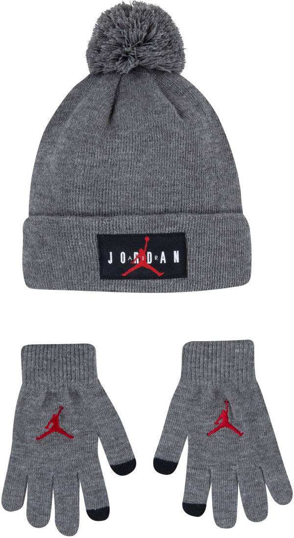 Jordan Boys' Pom Beanie and Gloves Set
