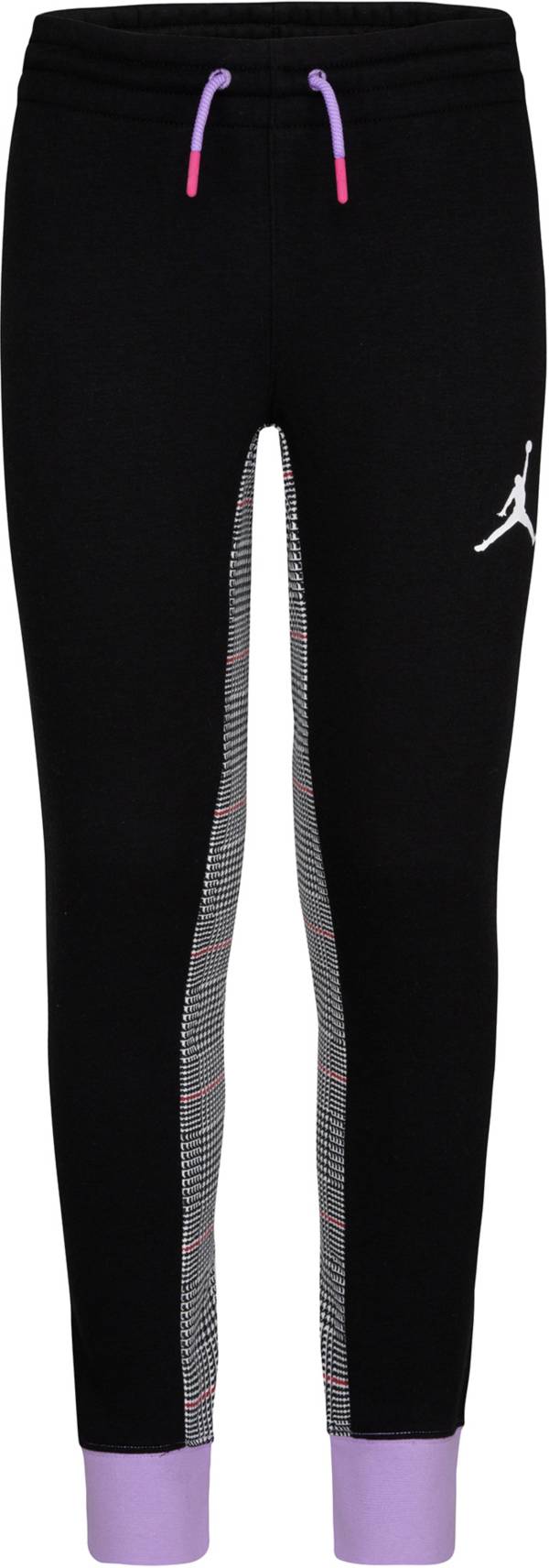 Jordan Girls' Plaid Fleece Joggers