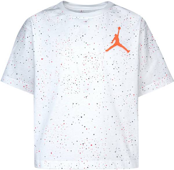 Jordan Girls' Speckle Graphic Short Sleeve T-Shirt