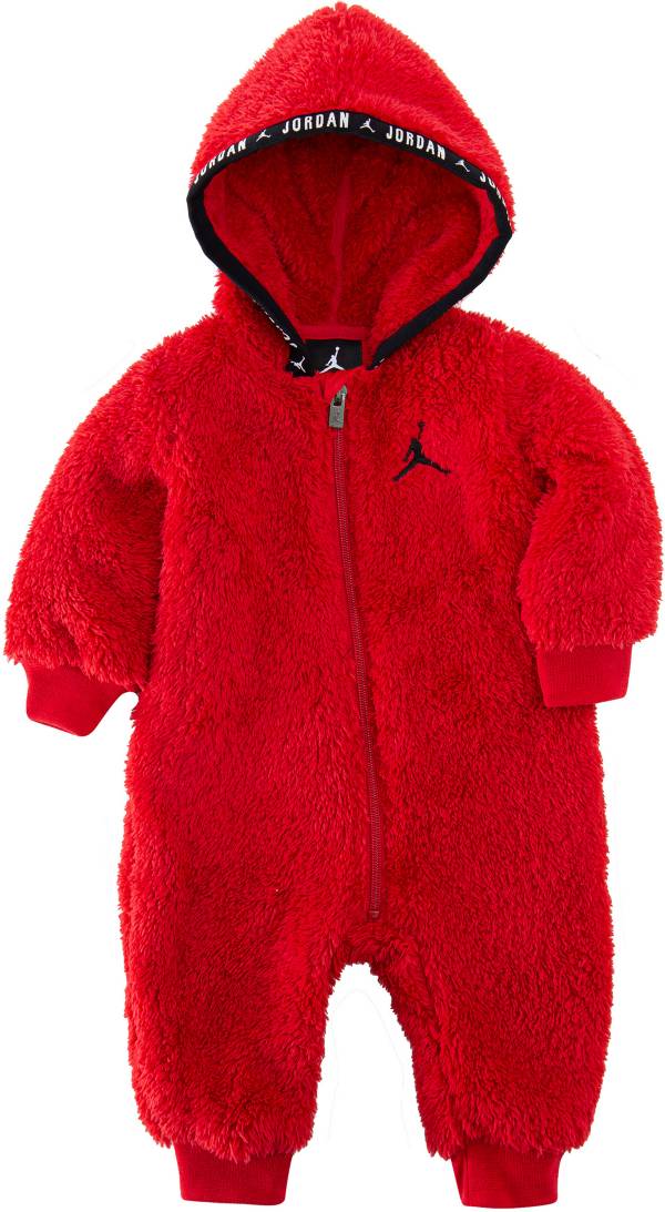 Jordan Infant Sherpa Hooded Coverall