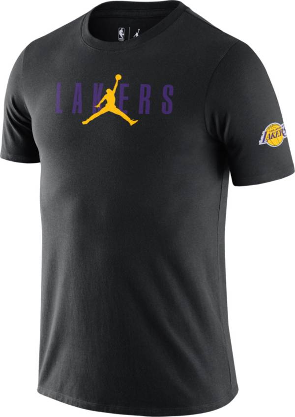 Jordan Men's Los Angeles Lakers Black T-Shirt