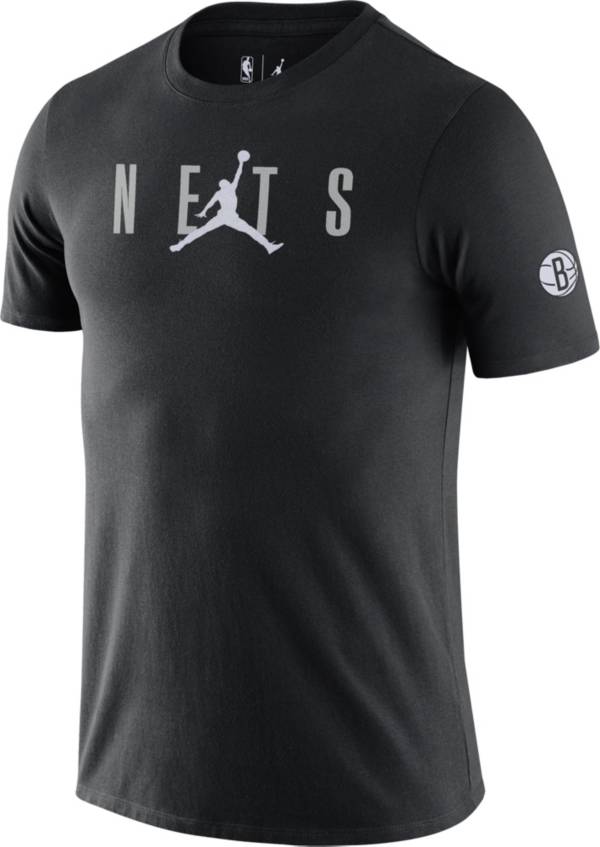 Jordan Men's Brooklyn Nets Black T-Shirt