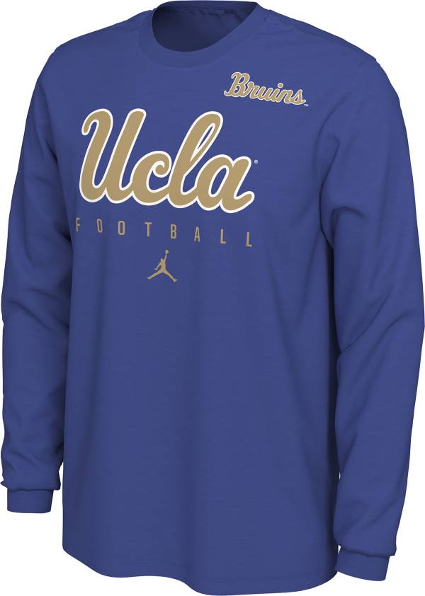 Jordan Men's UCLA Bruins True Blue Cotton Football Long Sleeve T-Shirt