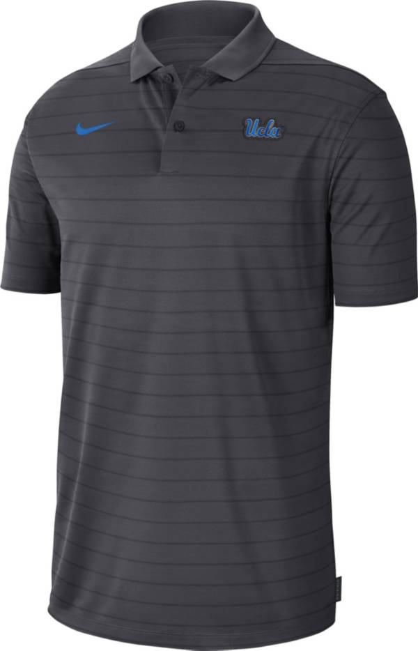 Nike Men's UCLA Bruins Grey Football Sideline Victory Polo