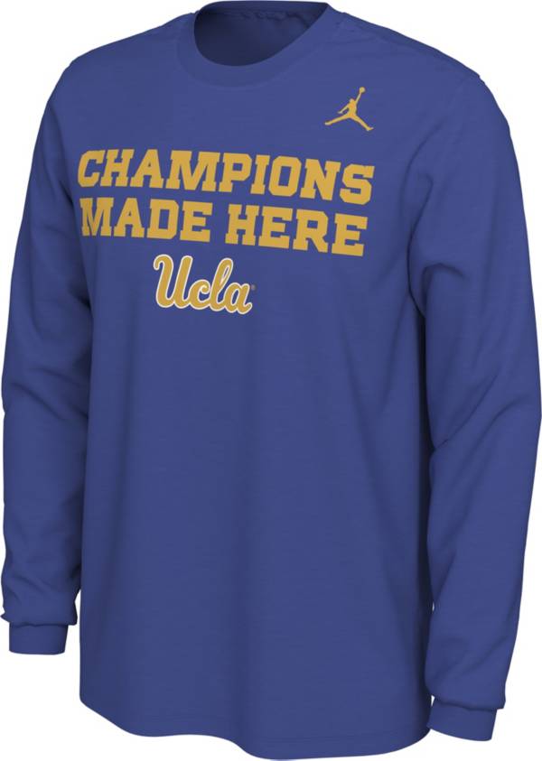 Jordan Men's UCLA Bruins True Blue Champions Made Here Mantra Long Sleeve T-Shirt