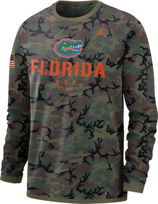 Jordan Men's Florida Gators Camo Military Appreciation Long Sleeve T-Shirt