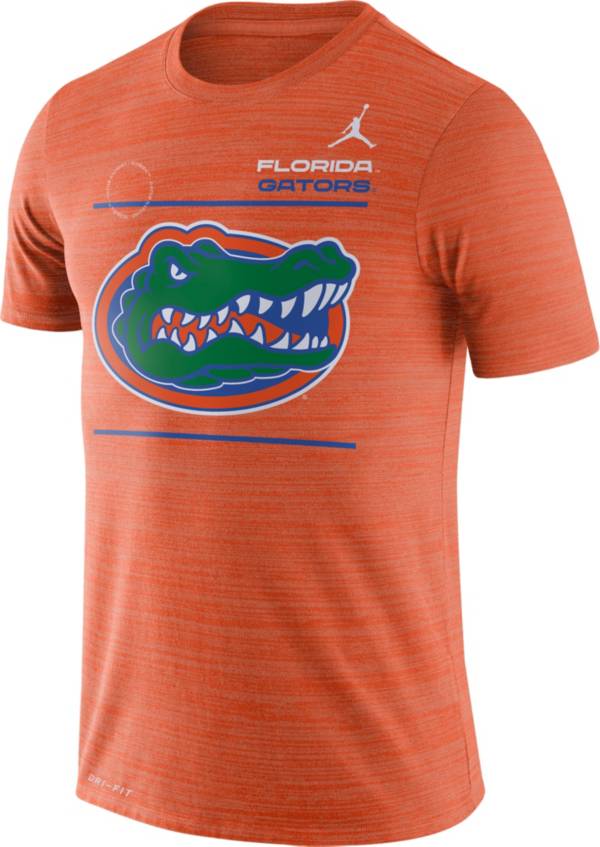 Jordan Men's Florida Gators Orange Dri-FIT Velocity Football Sideline T-Shirt