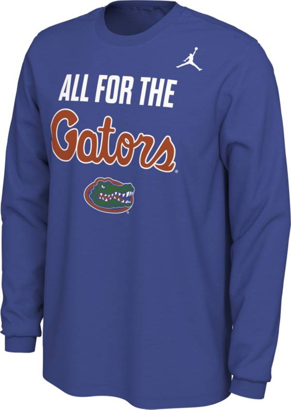Jordan Men's Florida Gators Blue All For the Gators Mantra Long Sleeve T-Shirt product image