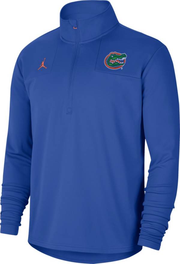 Jordan Men's Florida Gators Blue Team Issue Coaches Half-Zip